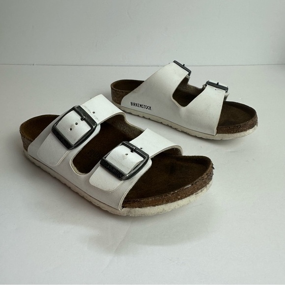 Birkenstock Arizona Sandals Children's size 11 Shoes Adjustable Buckle White - Picture 1 of 10